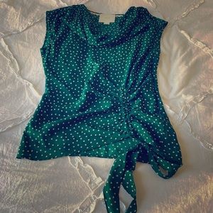 Silk blouse from Anthropologie